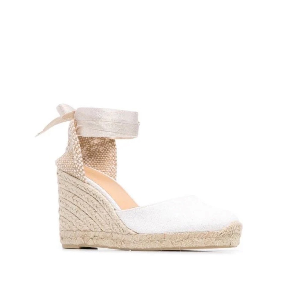 Castaner Carina espadrilles White with gold fleck size 39